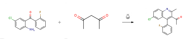 Route of Synthesis (ROS) of 2-Amino-5-chloro-2'-fluorobenzophenone CAS 784-38-3