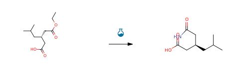 Route of Synthesis (ROS) of (R)-(-)-3-Carbamoymethyl-5-methylhexanoic acid CAS# 181289-33-8