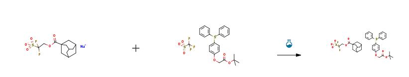 Route of Synthesis (ROS) of (TERT-BUTOXYCARBONYLMETHOXYPHENYL)DIPHENYLSULFONIUM TRIFLATE CAS# 180801-55-2
