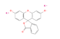 Structure of Fluorescein potassium salt CAS 6417-85-2