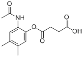 Succinic acid hydrogen 1-(2-acetylamino-4,5-dimethylphenyl) ester CAS#: 69517-62-0