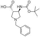 TRANS-RACEMIC-1-BENZYL-4-TERT-BUTOXYCARBONYLAMINO-PYRROLIDINE-3-CARBOXYLIC ACID CAS#: 628725-28-0
