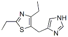 Thiazole, 2,4-diethyl-5-(1H-imidazol-4-ylmethyl)- (9CI) CAS#: 687995-60-4