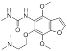 Urea, 1-(4,7-dimethoxy-6-(2-(dimethylamino)ethoxy)-5-benzofuranyl)-3-m ethyl- CAS#: 66202-98-0