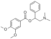 Veratric acid 2-dimethylamino-1-phenylethyl ester CAS#: 69226-70-6