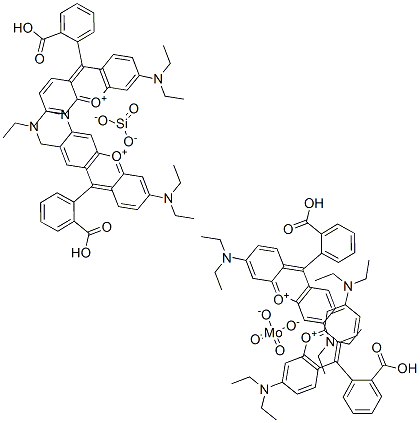 Xanthylium, 9-(2-carboxyphenyl)-3,6-bis(diethylamino)-, molybdatesilicate CAS#: 62973-79-9