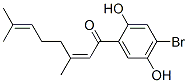 (Z)-1-(4-Bromo-2,5-dihydroxyphenyl)-3,7-dimethyl-2,6-octadien-1-one CAS#: 62008-13-3
