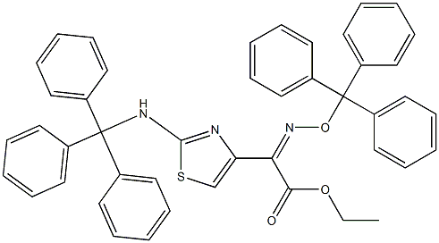 (Z)-2-[2-(TritylaMino)thiazol-4-yl]-2-(trityloxyiMino)acetic Acid Ethyl Ester CAS#: 69689-86-7