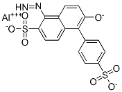aluminum(+3) cation: 6-oxido-5-(4-sulfonatophenyl)diazenyl-naphthalene -2-sulfonate CAS#: 68921-43-7