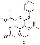 .beta.-D-Glucopyranosiduronic acid, phenyl 1-thio-, methyl ester, triacetate CAS#: 62812-42-4