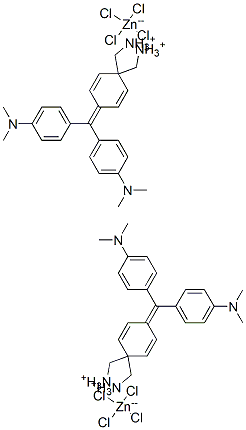 bis[[4-[bis[4-(dimethylamino)phenyl]methylene]cyclohexa-2,5-dien-1-ylidene]dimethylammonium] tetrachlorozincate(2-) CAS#: 65138-69-4