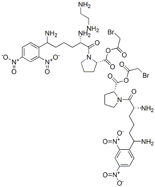 bis(alpha-bromoacetyl-epsilon-2,4-dinitrophenyllysylproline)ethylenediamine CAS#: 61556-53-4