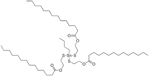 (butylstannylidyne)tris(thioethylene) trimyristate CAS#: 68928-34-7