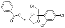 cis-2-(Bromomethyl)-2-(2,4-dichlorophenyl)-1,3-dioxolane-4-ylmethyl benzoate CAS#: 61397-56-6