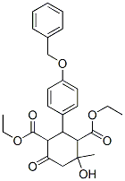 diethyl 4-hydroxy-4-methyl-6-oxo-2-(4-phenylmethoxyphenyl)cyclohexane- 1,3-dicarboxylate CAS#: 64670-41-3