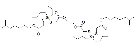 diisooctyl 4,4,15,15-tetrabutyl-7,12-dioxo-8,11-dioxa-3,5,14,16-tetrathia-4,15-distannaoctadecanedioate CAS#: 65308-00-1