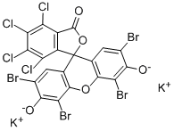 dipotassium 3,6-dichloro-2-(2,4,5,7-tetrabromo-6-oxido-3-oxoxanthen-9-yl)benzoate CAS#: 6441-77-6