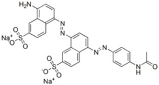 disodium 5-[(4-acetamidophenyl)azo]-8-[(4-amino-6-sulphonatonaphthyl)azo]naphthalene-2-sulphonate CAS#: 67906-49-4