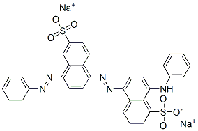 disodium 8-(phenylamino)-5-[[4-(phenylazo)-6-sulphonato-1-naphthyl]azo]naphthalene-1-sulphonate CAS#: 68227-72-5