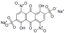 disodium 9,10-dihydro-1,5-dihydroxy-4,8-dinitro-9,10-dioxoanthracene-2,6-disulphonate CAS#: 6337-26-4