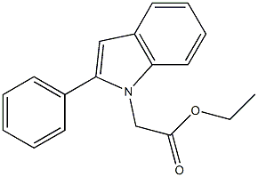 ethyl 2-(2-phenyl-1H-indol-1-yl)acetate CAS#: 65746-57-8