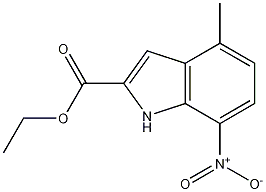 ethyl 4-methyl-7-nitro-1H-indole-2-carboxylate CAS#: 61149-52-8