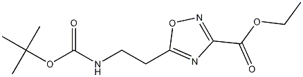 ethyl 5-(2-(tert-butoxycarbonylamino)ethyl)-1,2,4-oxadiazole-3-carboxylate CAS#: 652158-82-2