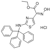 ethyl (Z)-alpha-(hydroxyimino)-2-(tritylamino)thiazol-4-acetate hydrochloride CAS#: 66339-00-2