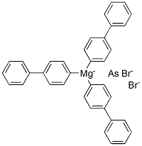 magnesium(+2) cation, tris(4-phenylphenyl)arsane, dibromide CAS#: 6299-11-2