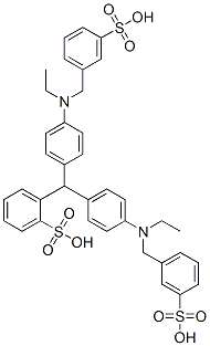 o-[bis[4-[ethyl[(3-sulphophenyl)methyl]amino]phenyl]methyl]benzenesulphonic acid CAS#: 68155-73-7