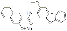 sodium 3-hydroxy-N-(2-methoxy-3-dibenzofuryl)naphthalene-2-carboxamidate CAS#: 68556-14-9