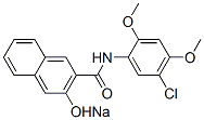 sodium N-(5-chloro-2,4-dimethoxyphenyl)-3-hydroxynaphthalene-2-carboxamidate CAS#: 68556-12-7