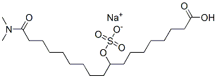 sodium hydrogen N,N-dimethyl-10-(sulphonatooxy)octadecanamidate CAS#: 67834-95-1