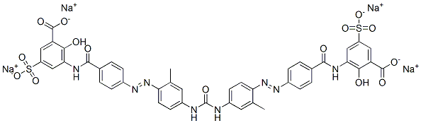 tetrasodium 3,3'-[carbonylbis[imino(2-methyl-4,1-phenylene)azo-4,1-phenylenecarbonylimino]]bis[5-sulphonatosalicylate] CAS#: 6420-28-6