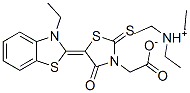 triethylammonium 5-(3-ethylbenzothiazol-2(3H)-ylidene)-4-oxo-2-thioxothiazolidine-3-acetate CAS#: 68239-70-3