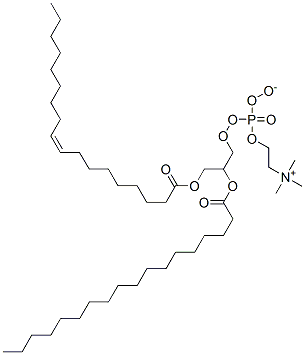 trimethyl-[2-[[2-octadecanoyloxy-3-[(Z)-octadec-9-enoyl]oxy-propoxy]-o xido-phosphoryl]oxyethyl]azanium CAS#: 7319-55-3