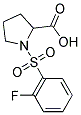 1-(2-FLUORO-BENZENESULFONYL)-PYRROLIDINE-2-CARBOXYLIC ACID CAS#: 1007962-28-8