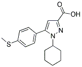 1-CYCLOHEXYL-5-(4-METHYLSULFANYL-PHENYL)-1H-PYRAZOLE-3-CARBOXYLIC ACID CAS#: 1017781-24-6