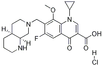 1-cyclopropyl-6-fluoro-8-Methoxy-7-(((4aS,8aS)-octahydro-1,7-naphthyridin-7(1H)-yl)Methyl)-4-oxo-1,4-dihydroquinoline-3-carboxylic acid hydrochloride CAS#: 1049760-63-5