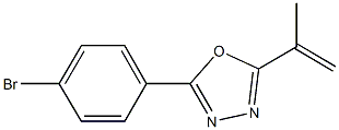 2-(4-BroMophenyl)-5-(prop-1-en-2-yl)-1,3,4-oxadiazole CAS#: 1033201-91-0