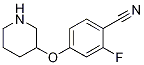 2-Fluoro-4-(piperidin-3-yloxy)-benzonitrile CAS#: 1063734-68-8