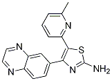 2-ThiazolaMine, 5-(6-Methyl-2-pyridinyl)-4-(6-quinoxalinyl)- CAS#: 1025027-56-8