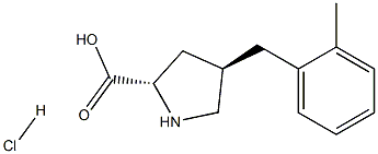 (2S,4R)-4-(2-Methylbenzyl)pyrrolidine-2-carboxylic acid hydrochloride CAS#: 1049734-41-9