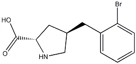 (2S,4R)-4-(2-broMobenzyl)pyrrolidine-2-carboxylic acid CAS#: 1049978-26-8