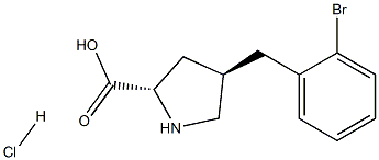 (2S,4R)-4-(2-broMobenzyl)pyrrolidine-2-carboxylic acid hydrochloride CAS#: 1049733-97-2