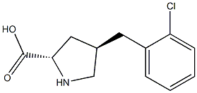 (2S,4R)-4-(2-chlorobenzyl)pyrrolidine-2-carboxylic acid CAS#: 1049978-05-3