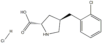 (2S,4R)-4-(2-chlorobenzyl)pyrrolidine-2-carboxylic acid hydrochloride CAS#: 1049733-67-6