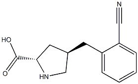 (2S,4R)-4-(2-cyanobenzyl)pyrrolidine-2-carboxylic acid CAS#: 1049981-76-1