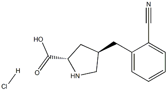 (2S,4R)-4-(2-cyanobenzyl)pyrrolidine-2-carboxylic acid hydrochloride CAS#: 1049743-86-3