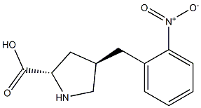 (2S,4R)-4-(2-nitrobenzyl)pyrrolidine-2-carboxylic acid CAS#: 1049978-67-7